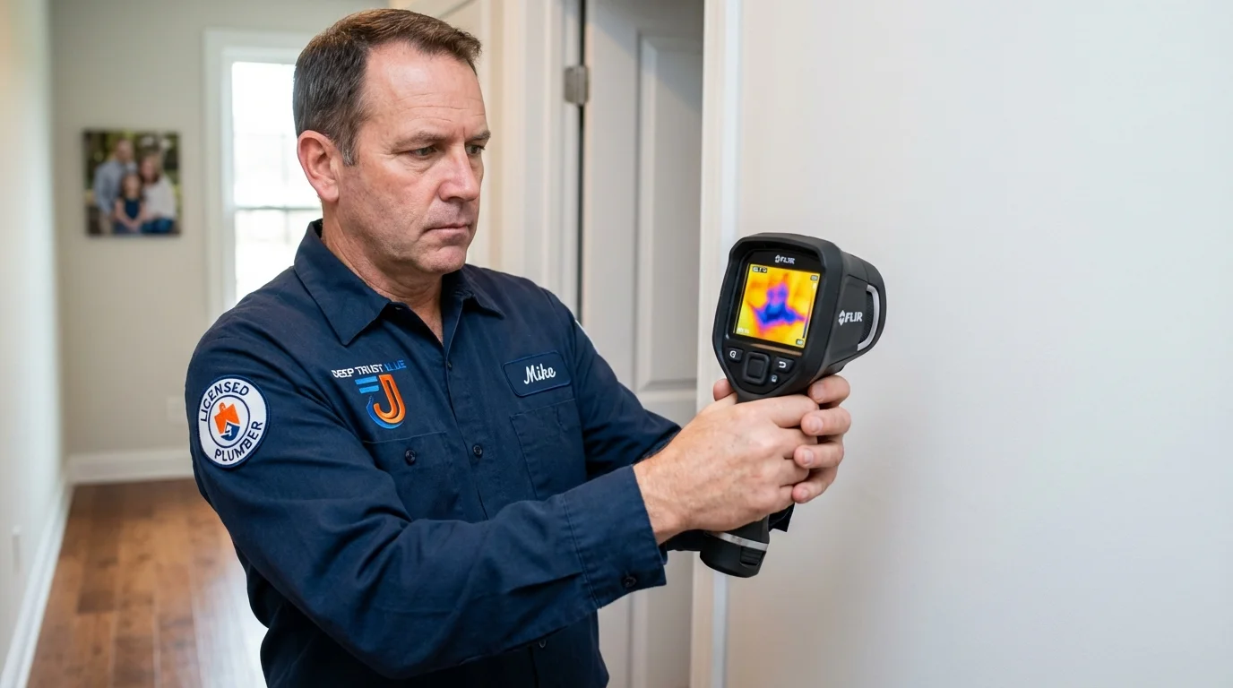 Thermal imaging leak detection by Johns Plumbing LLC in Wadley
